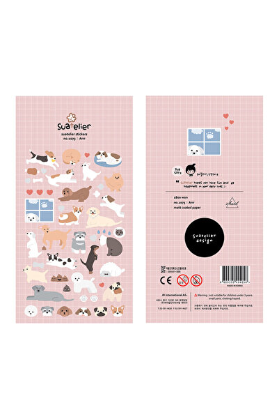 Choice1 1073 Arrr Korean Import Suatelier Cartoon Puppy Cats Meow Stickers De...