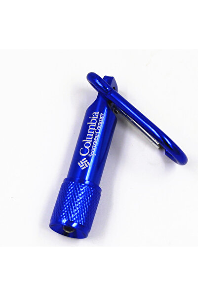 Choice سلسلة مفاتيح صغيرة محمولة زرقاء اللون مزودة ببطارية، مصباح يدوي LED صغ...