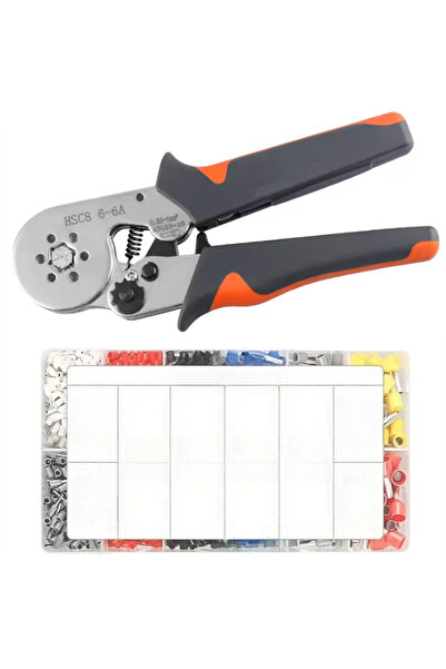 Choice5 أداة تجعيد أطراف الأسلاك HSC8 6-6 (1900 قطعة) - كماشة تجعيد كهربائية ...