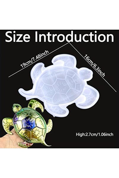 Choice 1pc- Sea Turtle 3D animal turtle resin mold, cute turtle silicone mold...