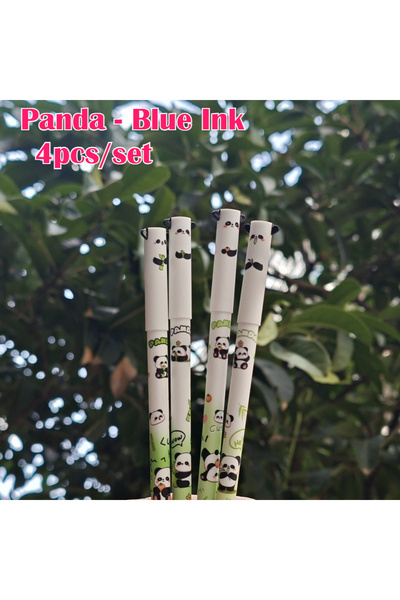 Choice Panda-4pcs Blue Ink 4pcs Cute Animal Gel Pens Set - Cute Panda, Unicor...