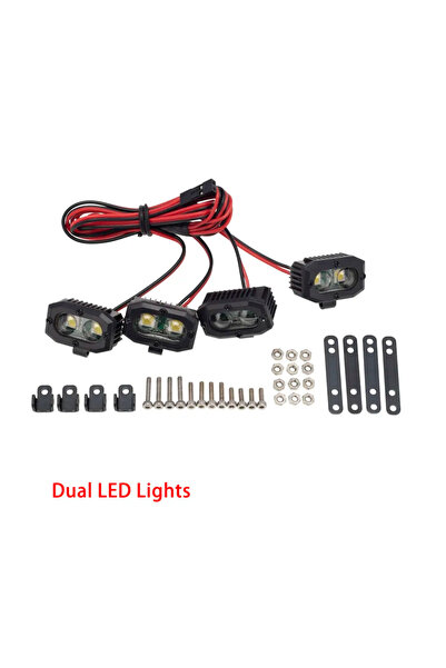 Choice 4 مصابيح LED مزدوجة، قطعتان، مصابيح مربعة ساطعة من نوع 5050 LED لسيارا...