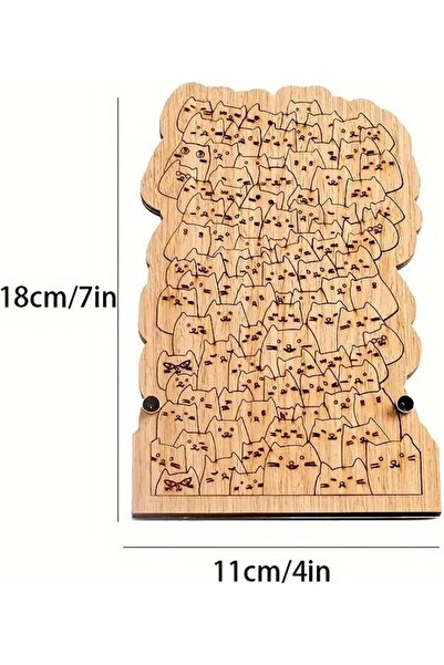 Choice BaiZhiMao-yuanse Cats Wooden Jigsaw Puzzle - Unique Irregular Animal S...