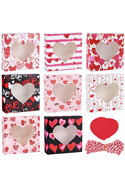 Choice كما هو موضح في الصورة B02، 8 قطع من علب حلوى وشوكولاتة عيد الحب، مع نا...