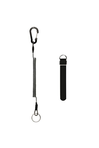 Choice طقم من قطعتين باللون الأسود، بطول 2 متر، حبال ربط حلزونية لصيد الأسماك...