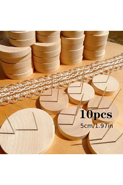 Choice 5 سم، 10 قطع، حامل دمية كروشيه، حامل عرض خشبي دائري، دمية حيوان من الل...