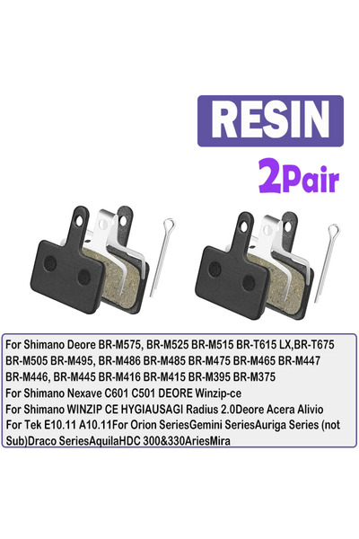 Choice زوجان من وسادات فرامل قرصية من الراتنج للدراجات من TESNO - وسادات فرام...