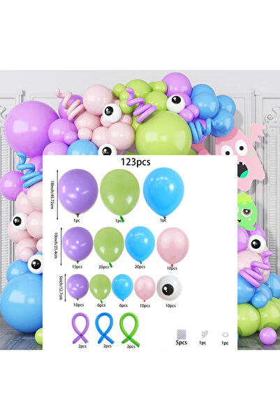 Choice مجموعة أخرى من أقواس البالونات الاستوائية الصيفية باللون الأخضر الفاتح...