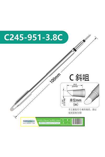 choice2 C245-951-3.8C HANDSKIT رؤوس لحام سلسلة C245 لمحطة JBC لإصلاح أجهزة ال...