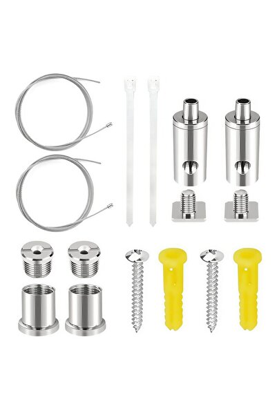 Choice 2m 2 packs 2/4/8 Sets Wire Cable Hanging System kit, Aquarium Light Ha...