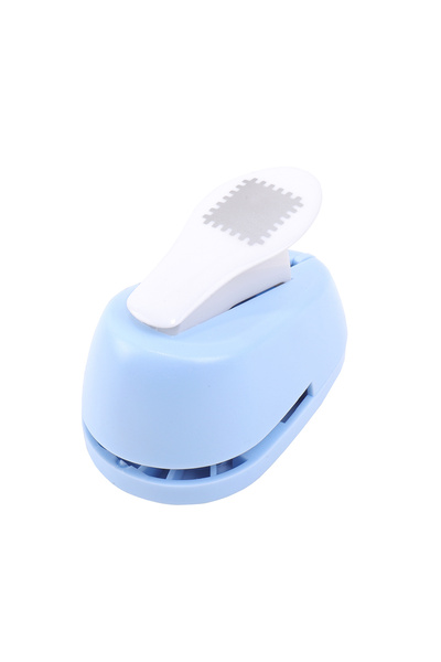 Choice مثقب ورق أزرق على شكل طابع، مثقب ورق محمول للأعمال اليدوية، لوازم سكرا...