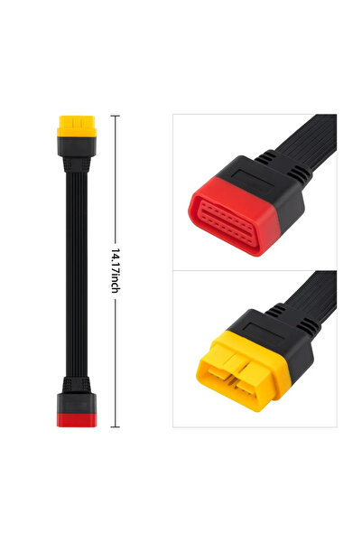 Choice كابل تمديد OBD2، موصل تمديد OBD 2 OBD II ذو 16 سنًا ذكر إلى 16 سنًا أن...
