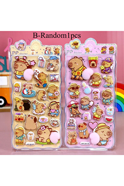 Miniso ملصق مؤخرة سعيدة لطيف ورسوم متحركة ناعمة ثلاثية الأبعاد لتخفيف التوتر ...