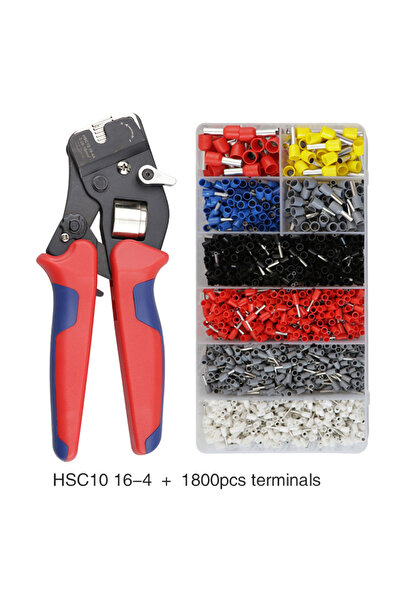 choice2 HSC10 16-4 1800 قطعة أدوات تجعيد الحلقات، أطراف أسلاك أنبوبية، كماشة ...