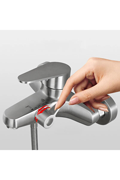 Choice Faucet Body Bathroom Shower Faucet 304 Stainless Steel Mixer Tap Hot a...