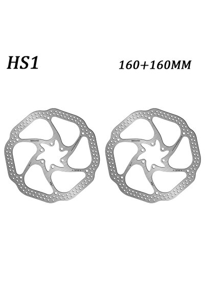 Choice قرص فرامل دراجة هوائية SILVER-160-160 BUCKLOS HS1 مقاس 160 مم/180 مم، ...