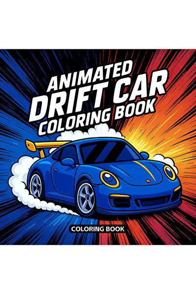 Choice كتاب تلوين سيارات الانجراف المتحركة، 24 صفحة، 20×20 سم، مناسب للكبار و...