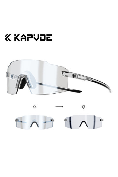 KAPVOE Photochromic-SI-12 Photochromic Runnning Sunglasses Light-Weight Cycli...