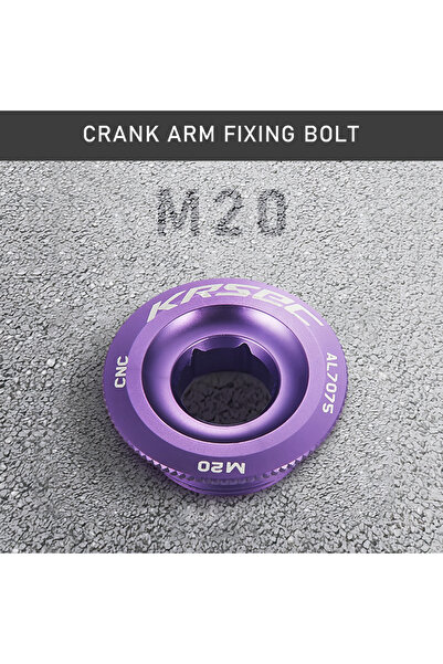 Choice غطاء ذراع التدوير للدراجة M20 بنفسجي اللون من KRSEC، مصنوع من سبائك ال...