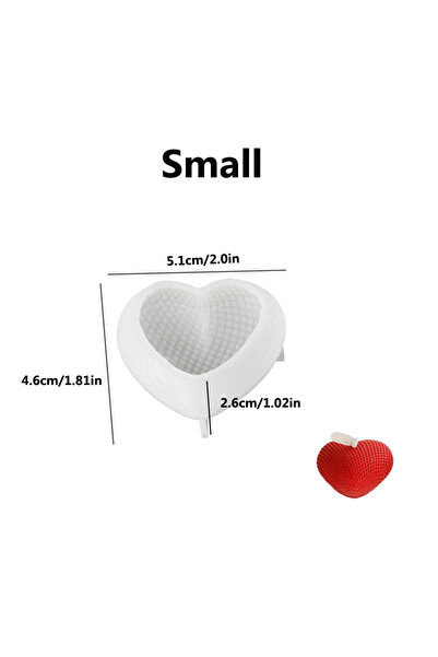 Choice قالب سيليكون على شكل قلب منسوج لصنع الشموع، مستلزمات صنع الشموع المعطر...