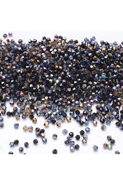 Choice 2mm 500pcs 04 Hei 500 Pcs/Lot 2mm 3mm Faceted Crystal Glass Bicone Bea...