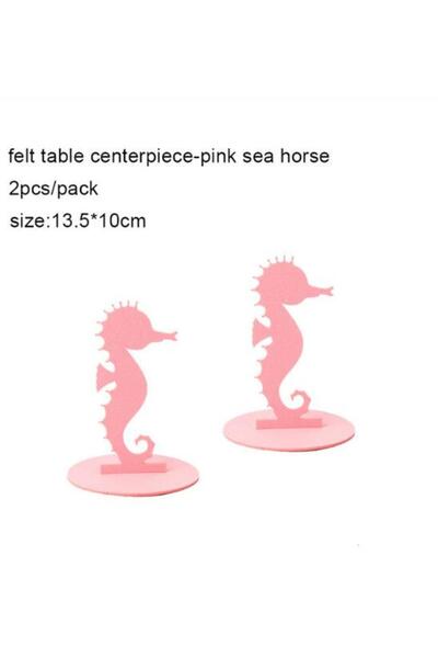 Choice3 2pc pink seahorse 2pcs DIY Mermaid Party Little Mermaid Decoration Fe...