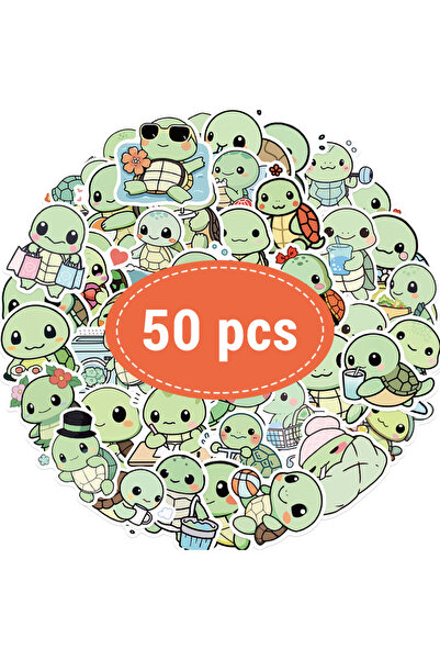 Choice 50 قطعة - TZ-169، 50 قطعة من ملصقات السلحفاة الصغيرة اللطيفة، ملصقات ج...