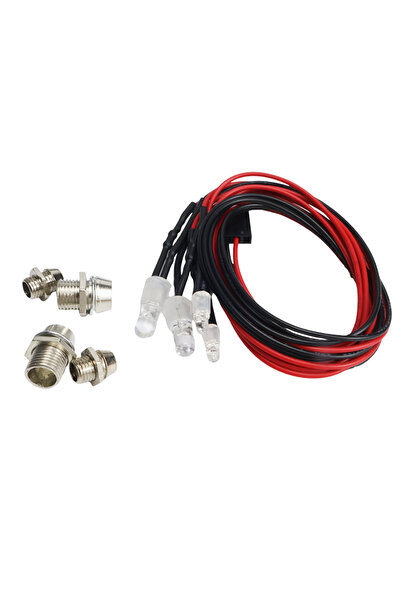 Choice 1Set - 4 LED New 1Set 2 / 4 / 6 / 8 Lenght RC LED Night Headlamps Head...