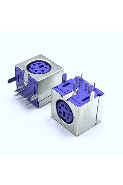Choice4 10 قطع من موصلات PS2 أنثى باللون الأرجواني (2/5/10 قطع) على لوحة PCB ...
