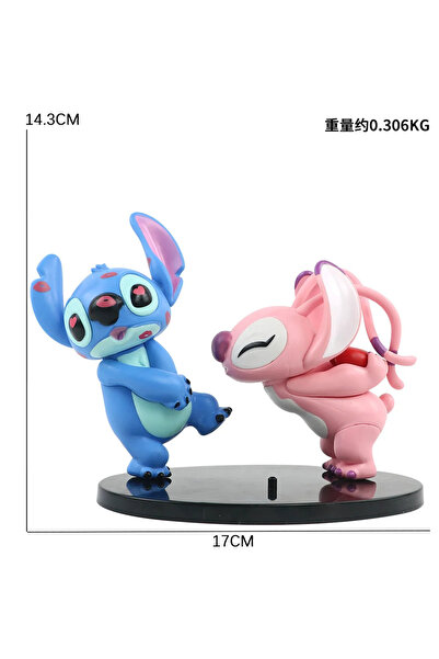 BANDAI دمية نموذجية لشخصية ستيتش من الأنمي، تمثال ملاك يقبل ستيتش، زينة مكتبية.