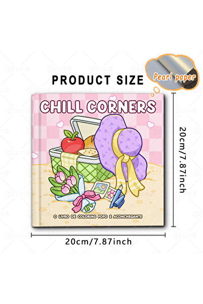 Choice كتاب تلوين "زوايا الاسترخاء" للكبار، 24 صفحة، 20×20 سم، لتخفيف التوتر ...