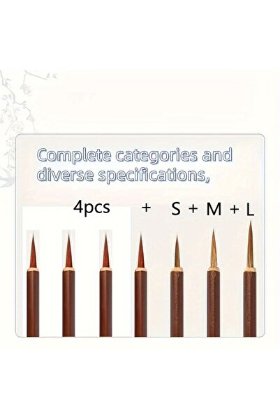 Choice3 7 قطع من فرش الرسم الدقيقة، مصنوعة يدوياً، للخط الصيني والرسم الرقمي ...