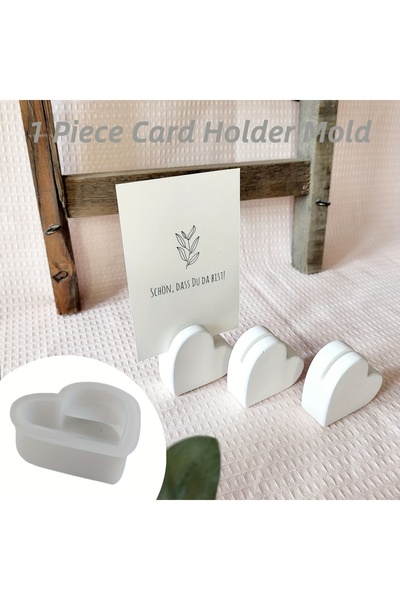 Choice Heart-shaped 258 1pc Plaster Silicone Mold - Heart-Shaped Clay & Epoxy...