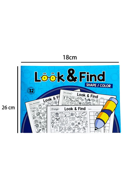 Choice Look and Find Children's Concentration Exercise Book, Fun Coloring Boo...