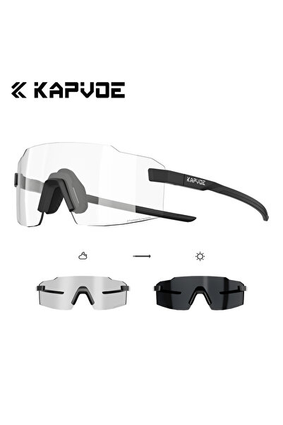 KAPVOE Photochromic-01 Photochromic Runnning Sunglasses Light-Weight Cycling ...
