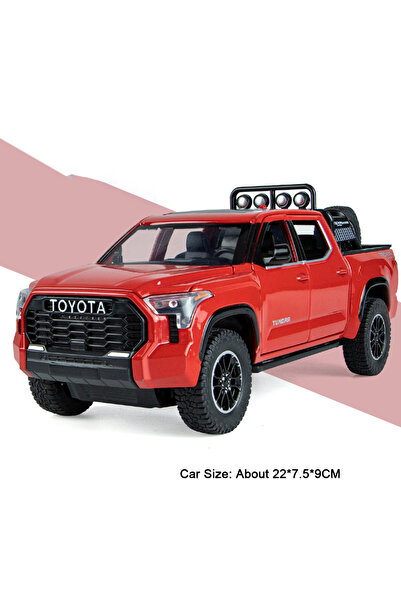 Choice5 سيارة تندرا LC80 حمراء بمقياس 1:24، لعبة نموذجية مصنوعة من سبيكة معدن...