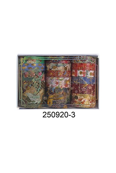 Choice 250920-3 مجموعة 15 لفة من شريط واشي مزخرف بالزهور، نبات زهر الكرز مع ر...