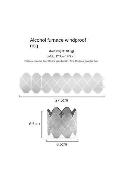 Choice Only windshield camp stove windscreen 2 Piece Ultralight Folding Stain...