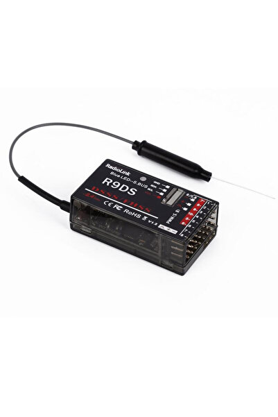 Choice جهاز استقبال راديولينك R9DS 2.4G ذو 9 قنوات بتقنية DSSS وFHSS، قطعة وا...