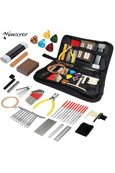 choice2 72Pcs Miwayer 25/45/72PCS Universal Guitar Kit - Heavy-Duty Strings/B...