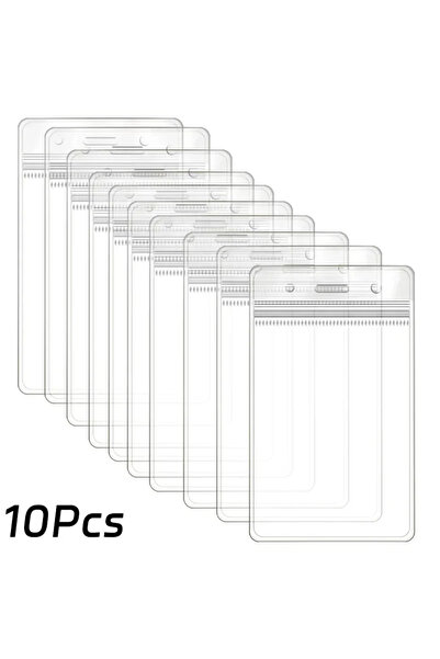 Choice 10 قطع من حافظات حماية بطاقات الهوية البلاستيكية الشفافة المصنوعة من ا...