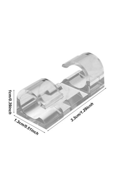 Choice White USB Cable Wire Cord Clip No Drilling Transparent Multi-Model Und...