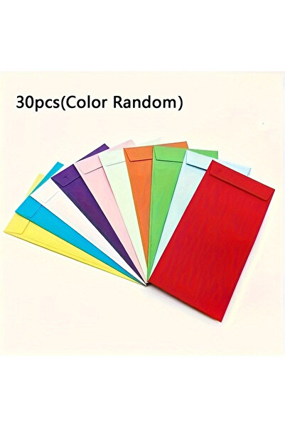 Choice مزيج ألوان - 30 قطعة من مغلفات النقود الملونة ذاتية الإغلاق، مناسبة لل...