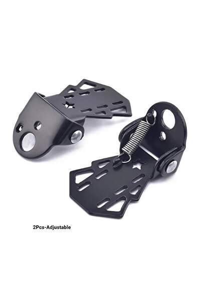 Choice 2Pcs-Adjustable 2Pcs Durable MTB Rear Seat Footrest Mounted on Back Wh...