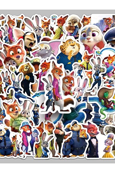 Choice ٥٠ قطعة من ملصقات ديزني الكرتونية زوتوبيا ٢، ملصقات جرافيتي يمكنك صنعه...