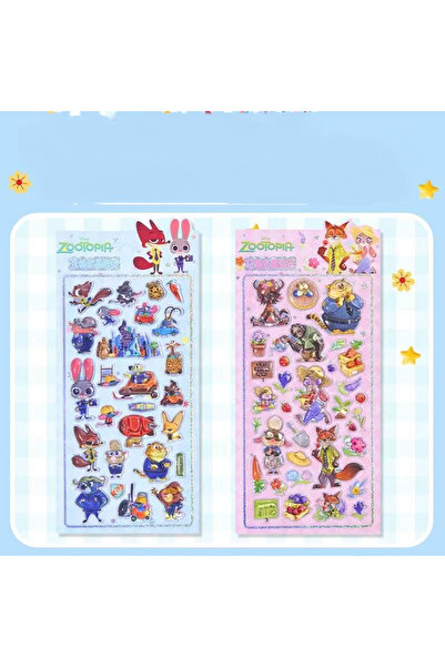 Choice a Anime Stickers Zootopia 3D Crystal Stickers Judy Hopps Three Dimensi...