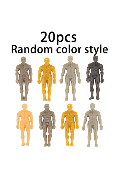 Choice 20 قطعة من ألعاب الرجل العضلي المطاطية، مصنوعة من مادة TPR الناعمة، عل...