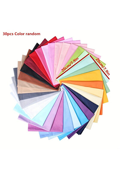 Choice 20-20CM 354-30PCS 30pcs 7.87X 7.87inches Multicolor Cotton Fabric Bund...