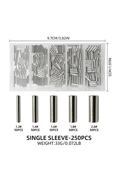 Choice أكمام تثبيت أحادية - 250 قطعة، ShareShark، 250 قطعة/علبة، أكمام تثبيت ...