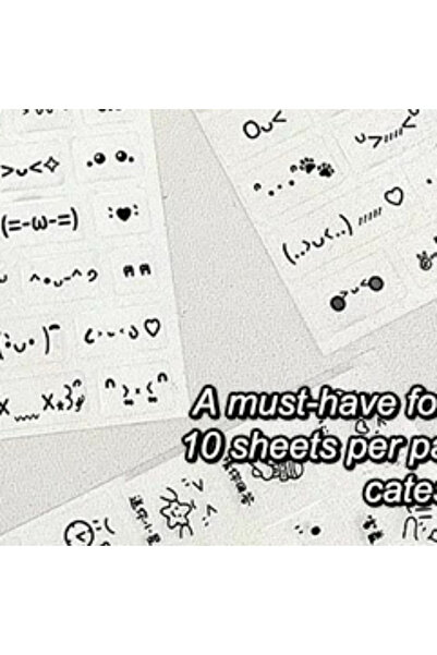 Choice ملصقات ستيف راندوم (قطعتان) لطيفة شفافة من مادة PET على شكل رموز تعبير...